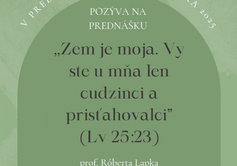 Pozvánka na prednášku v SKK Košice