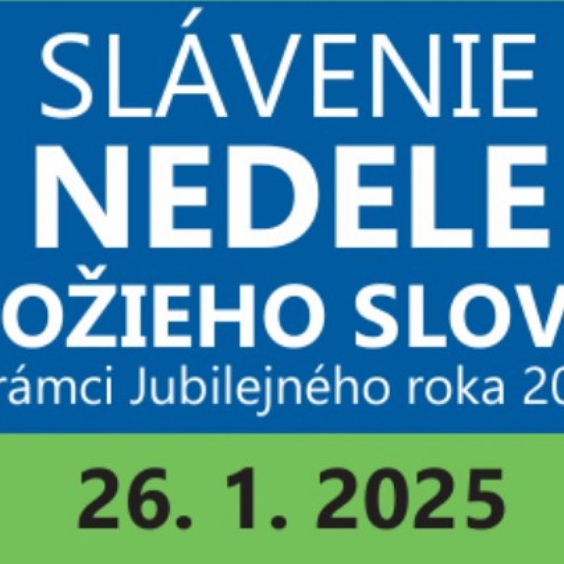 Pozvánka na nedeľu Božieho Slova